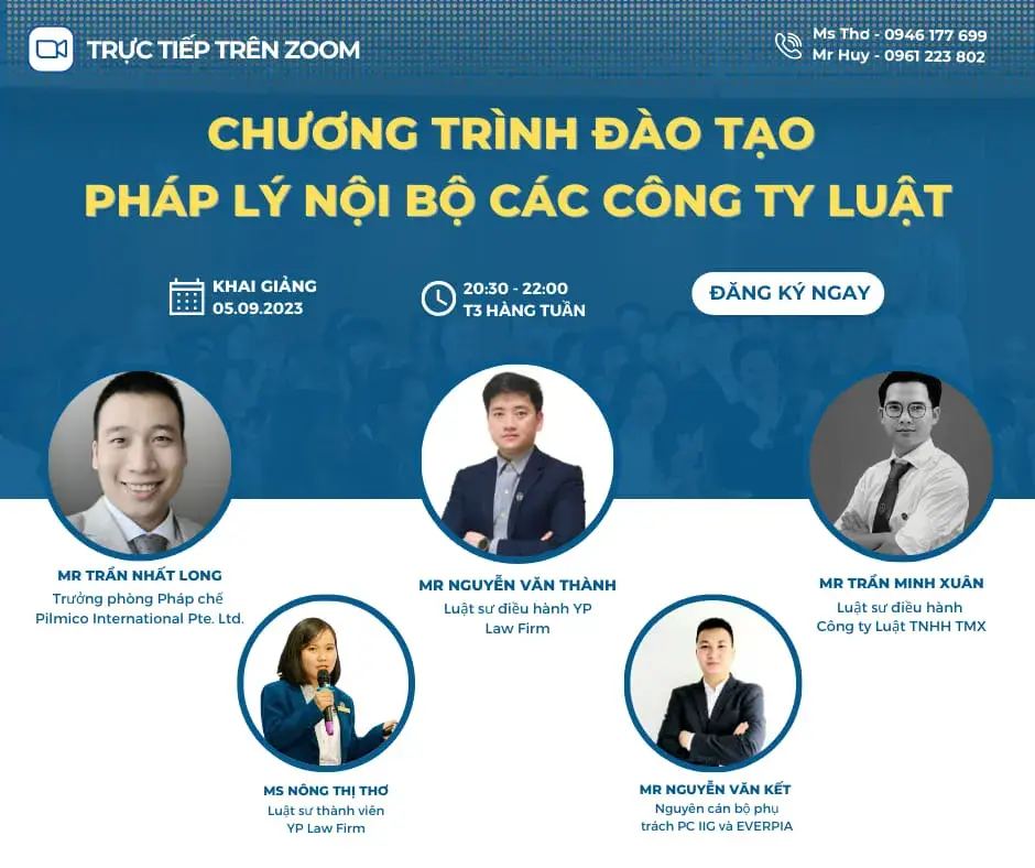 Chương trình đào tạo do Luật sư tư vấn pháp lý cho doanh nghiệp Trần Nhất Long tham gia Chương trình đào tạo do Luật sư tư vấn pháp lý cho doanh nghiệp Trần Nhất Long tham gia
