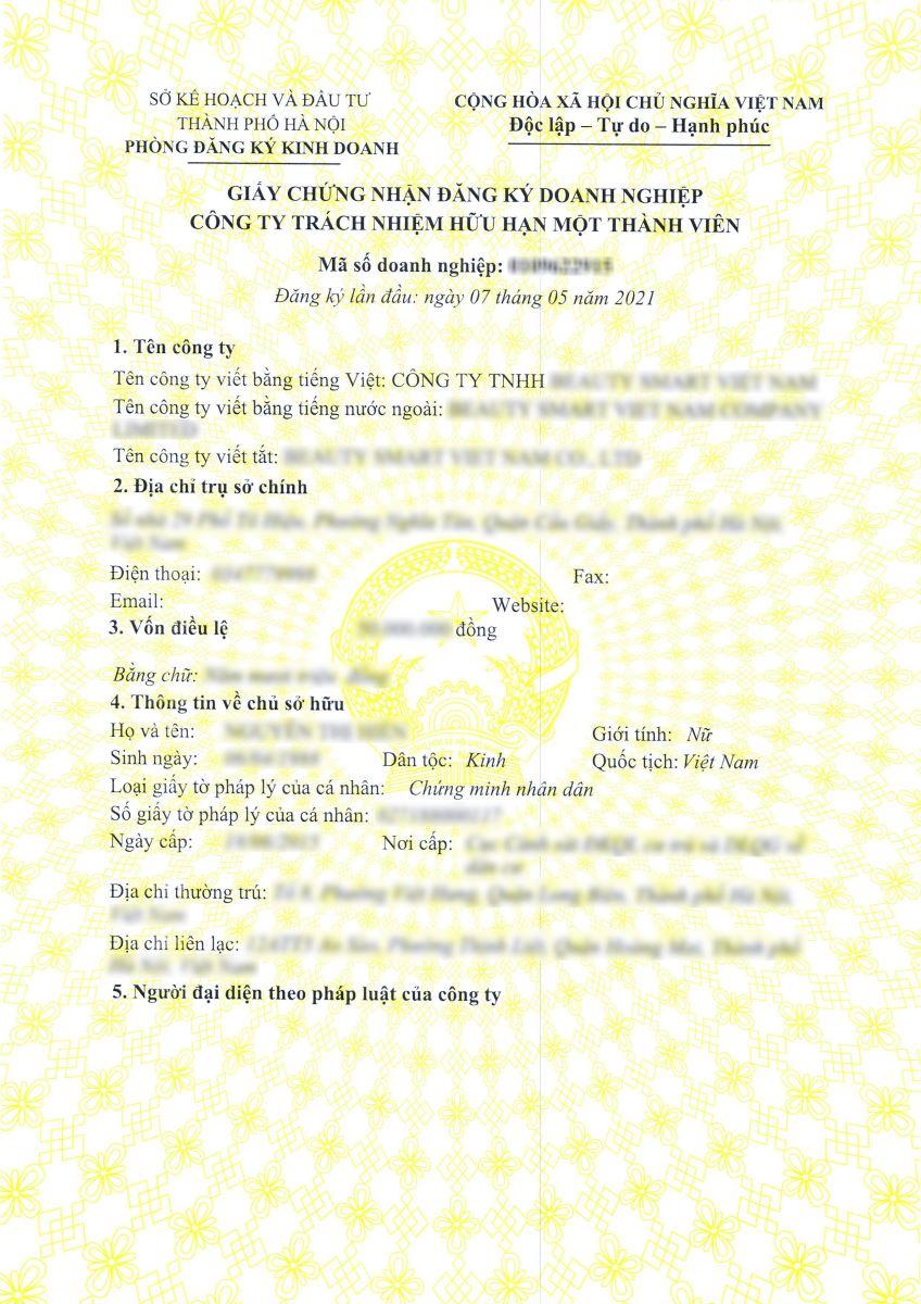 Giấy chứng nhận đăng ký doanh nghiệp thành lập doanh nghiệp tại Bắc Ninh Giấy chứng nhận đăng ký doanh nghiệp thành lập doanh nghiệp tại Bắc Ninh
