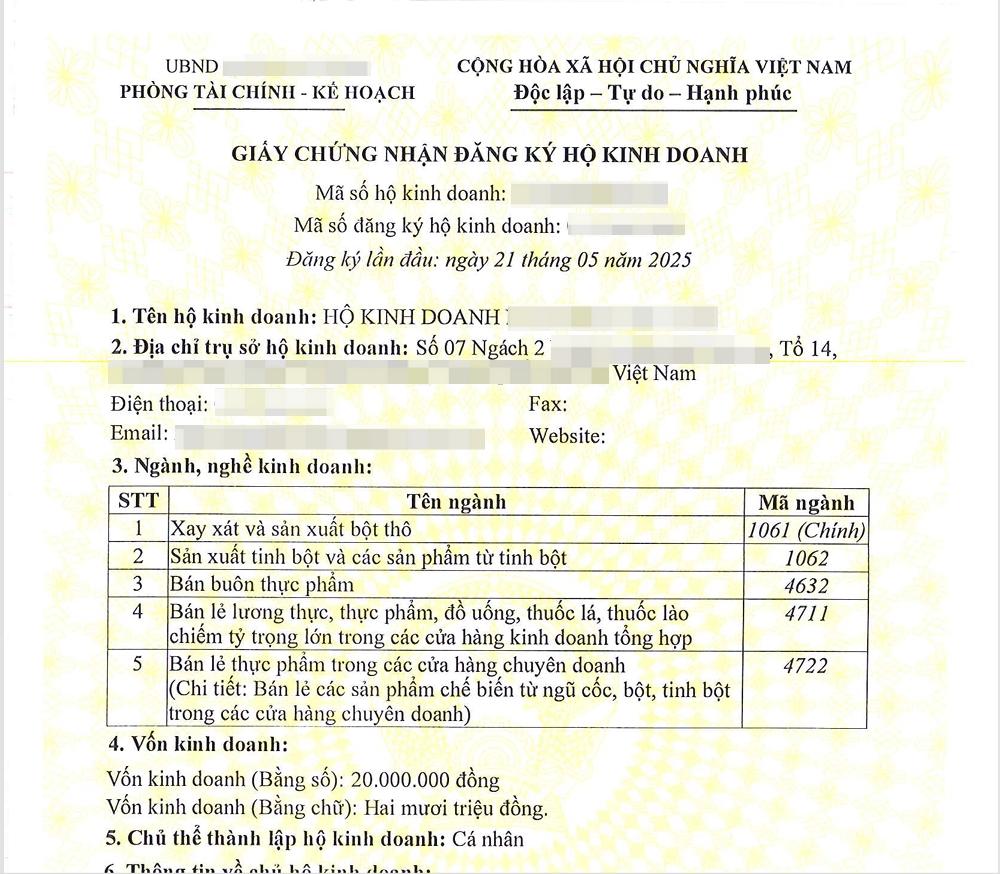 Kết quả đăng ký hộ kinh doanh ở xã Thổ Tang tỉnh Phú Thọ Kết quả đăng ký hộ kinh doanh ở xã Thổ Tang tỉnh Phú Thọ