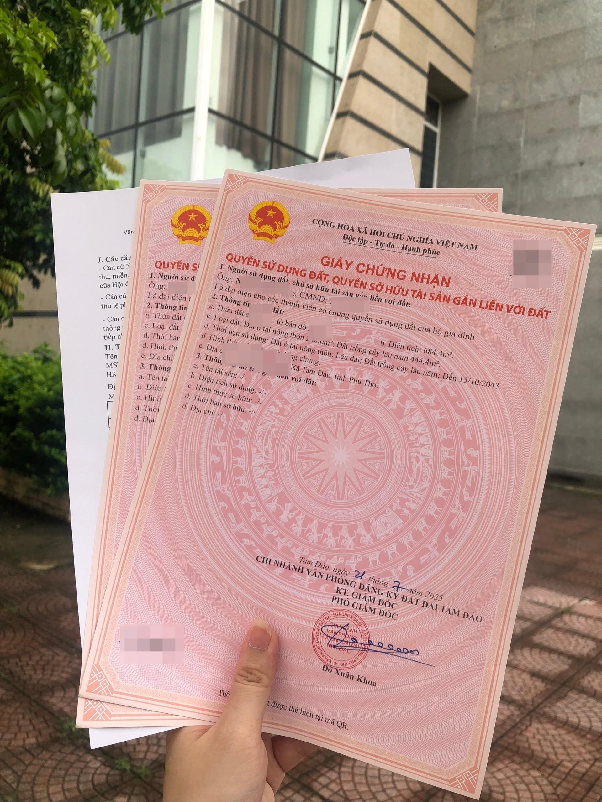 Kết quả tách thửa ở xã Tam Đảo tỉnh Phú Thọ Kết quả tách thửa ở xã Tam Đảo tỉnh Phú Thọ