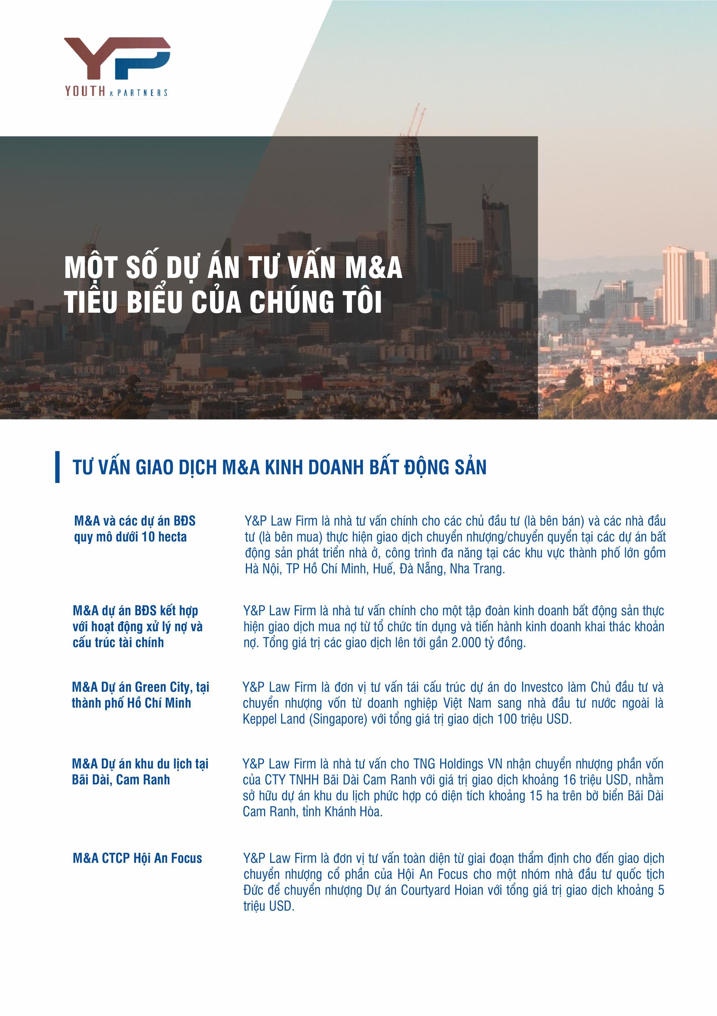 Một số dự án tiêu biểu của luật sư doanh nghiệp phường Nếnh Một số dự án tiêu biểu của luật sư doanh nghiệp phường Nếnh