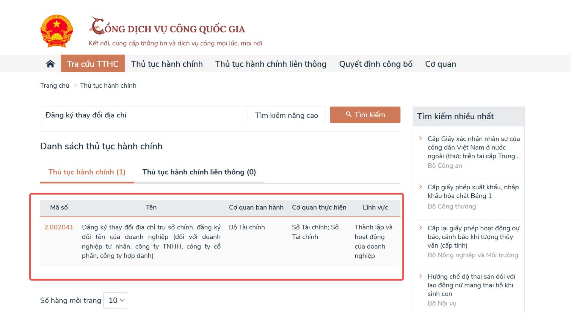 Thực hiện thủ tục thay đổi địa chỉ doanh nghiệp online Thực hiện thủ tục thay đổi địa chỉ doanh nghiệp online
