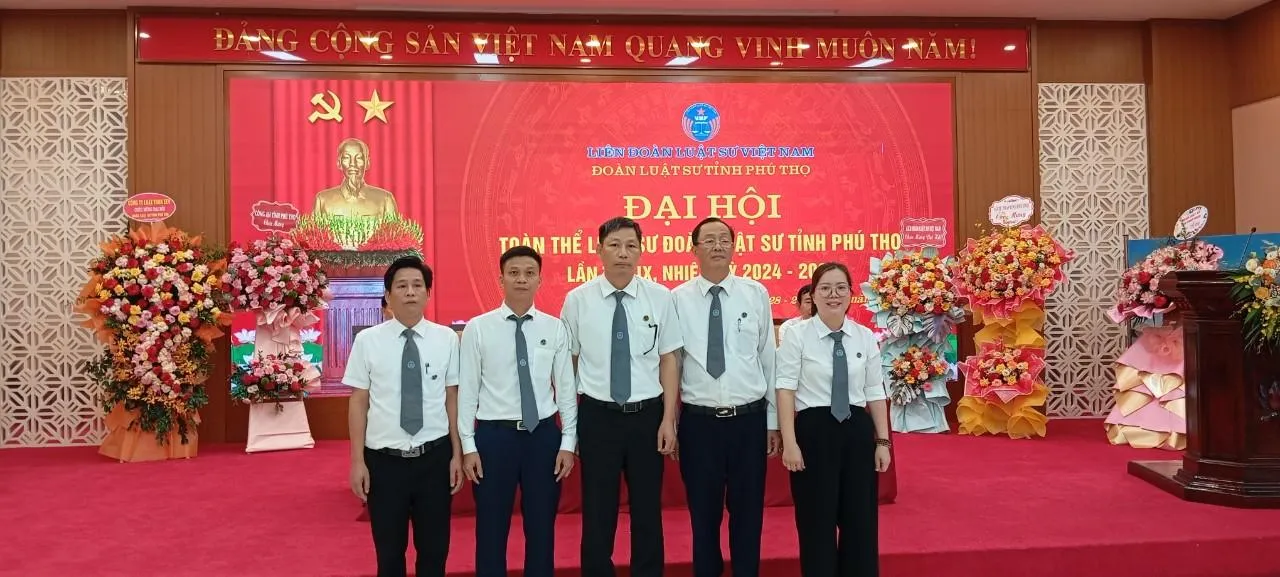 Ban chủ nhiệm đoàn luật sư tỉnh Phú Thọ