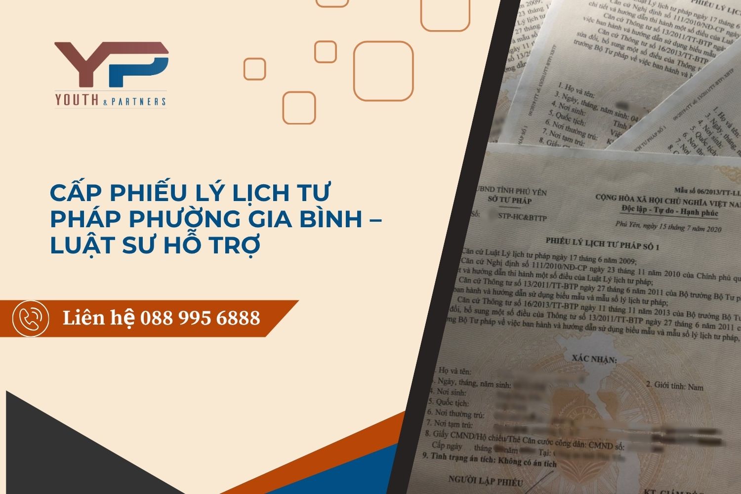 Cấp phiếu lý lịch tư pháp phường Gia Bình – Luật sư hỗ trợ
