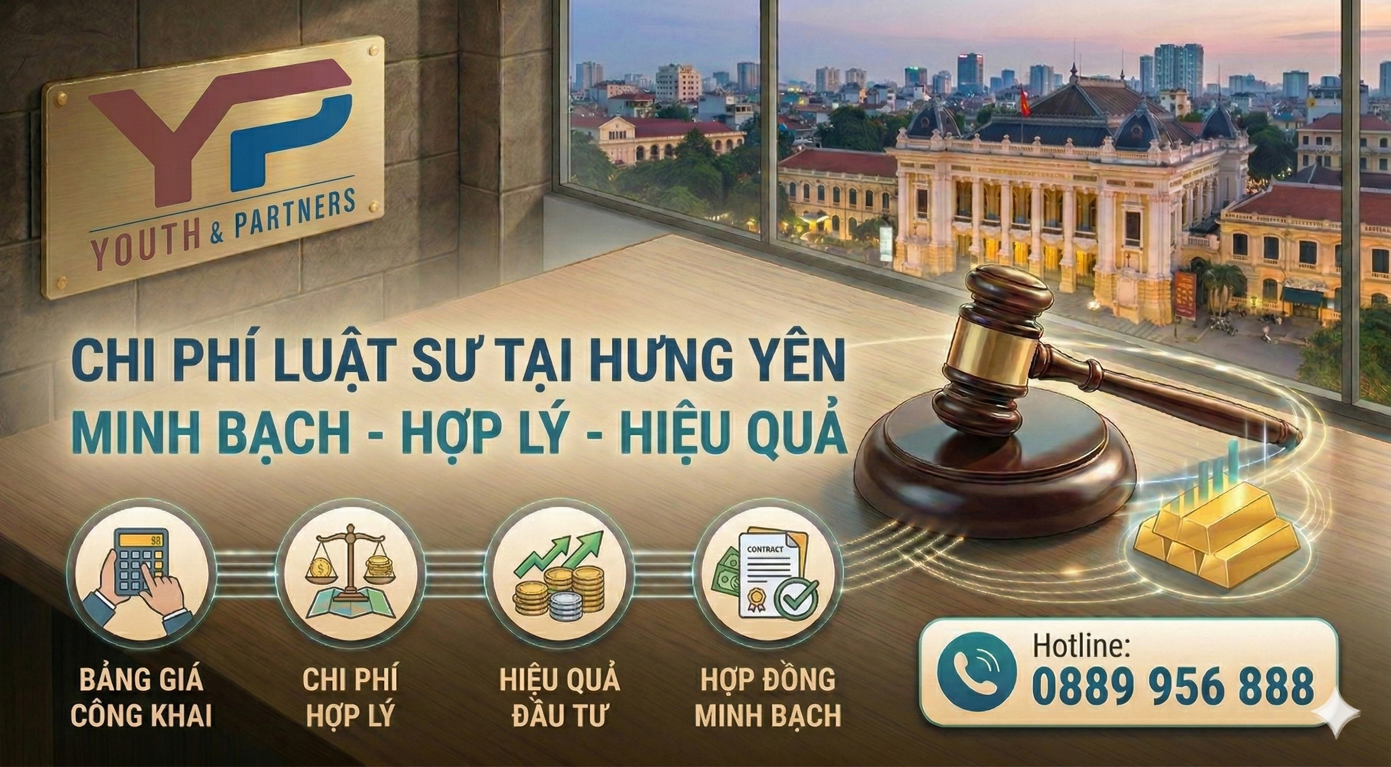 Chi phí luật sư tại Hưng Yên minh bạch hợp lý 2026