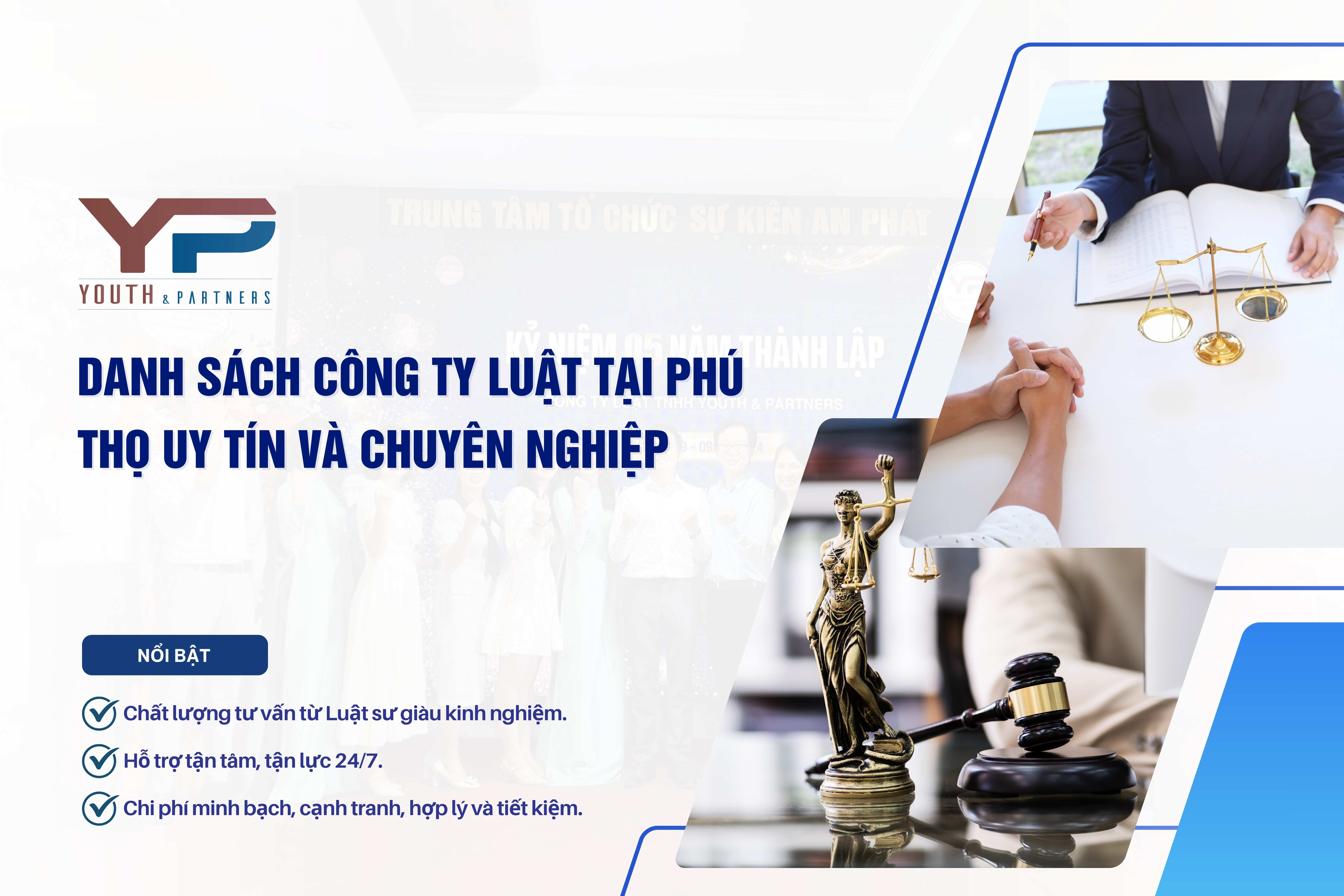 Danh sách công ty luật tại Phú Thọ uy tín và chuyên nghiệp