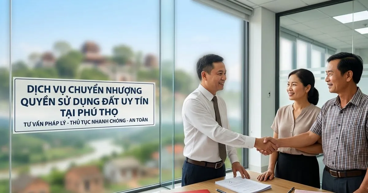 Dịch vụ chuyển nhượng quyền sử dụng đất uy tín tại Phú Thọ