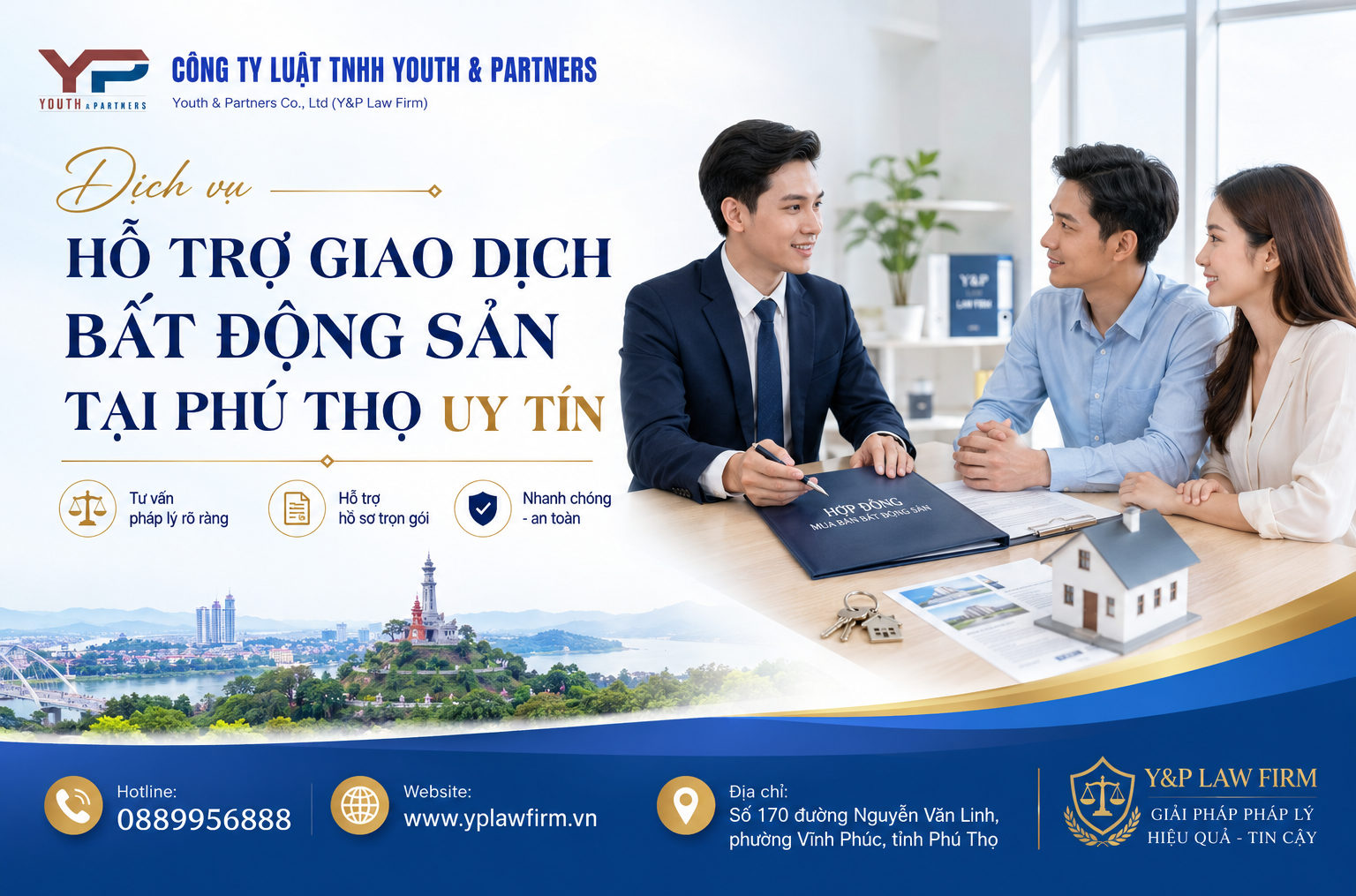 Dịch vụ hỗ trợ giao dịch bất động sản tại Phú Thọ uy tín