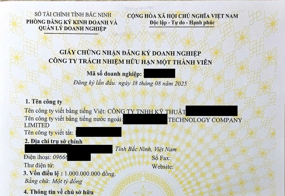 Dịch vụ thành lập công ty tại phường Yên Dũng tỉnh Bắc Ninh chuyên nghiệp