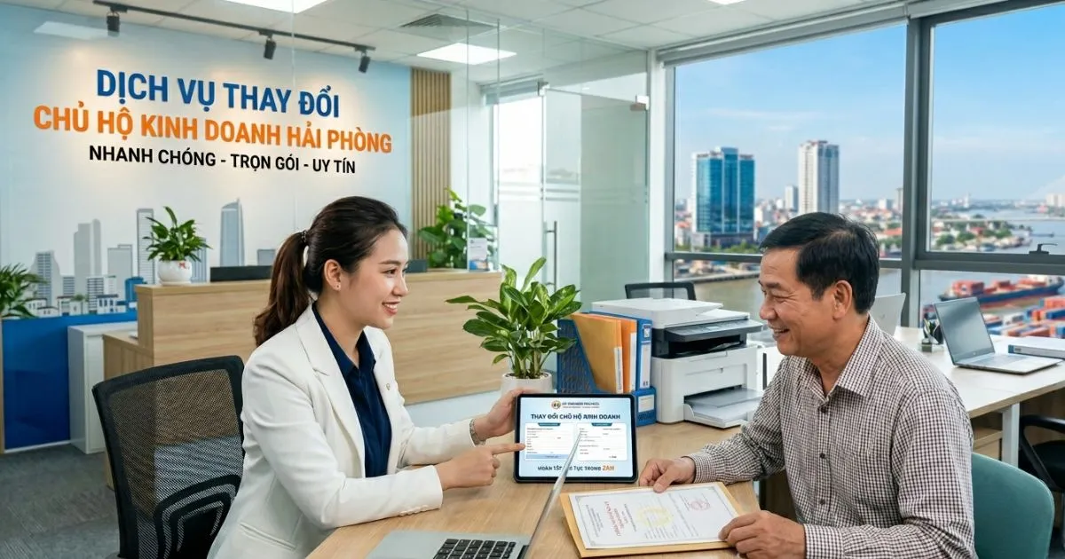 Dịch vụ thay đổi chủ hộ kinh doanh tại Hải Phòng Dịch vụ thay đổi chủ hộ kinh doanh tại Hải Phòng