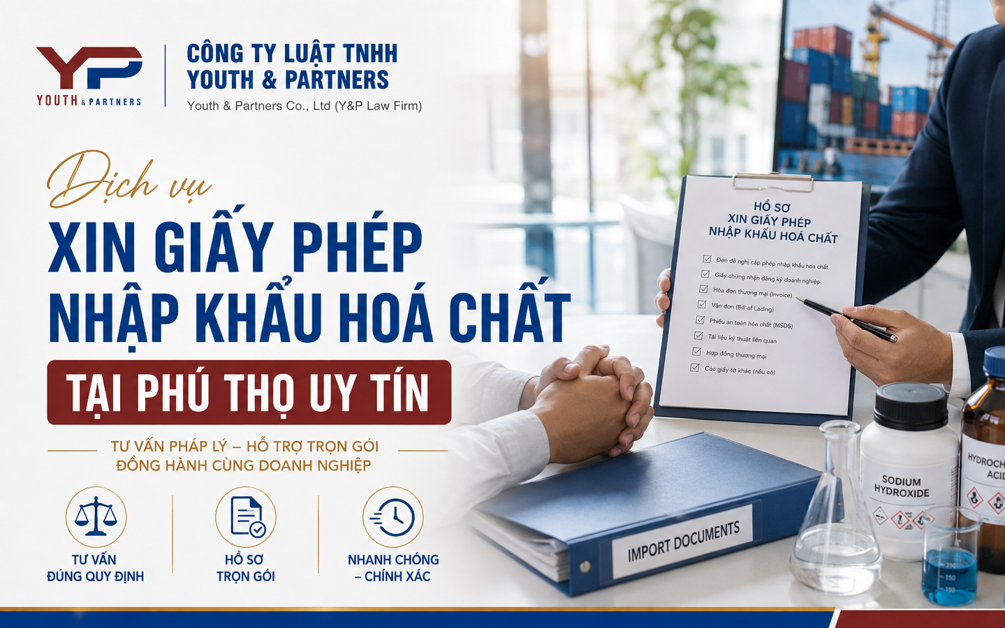 Dịch vụ xin giấy phép nhập khẩu hoá chất tại Phú Thọ uy tín