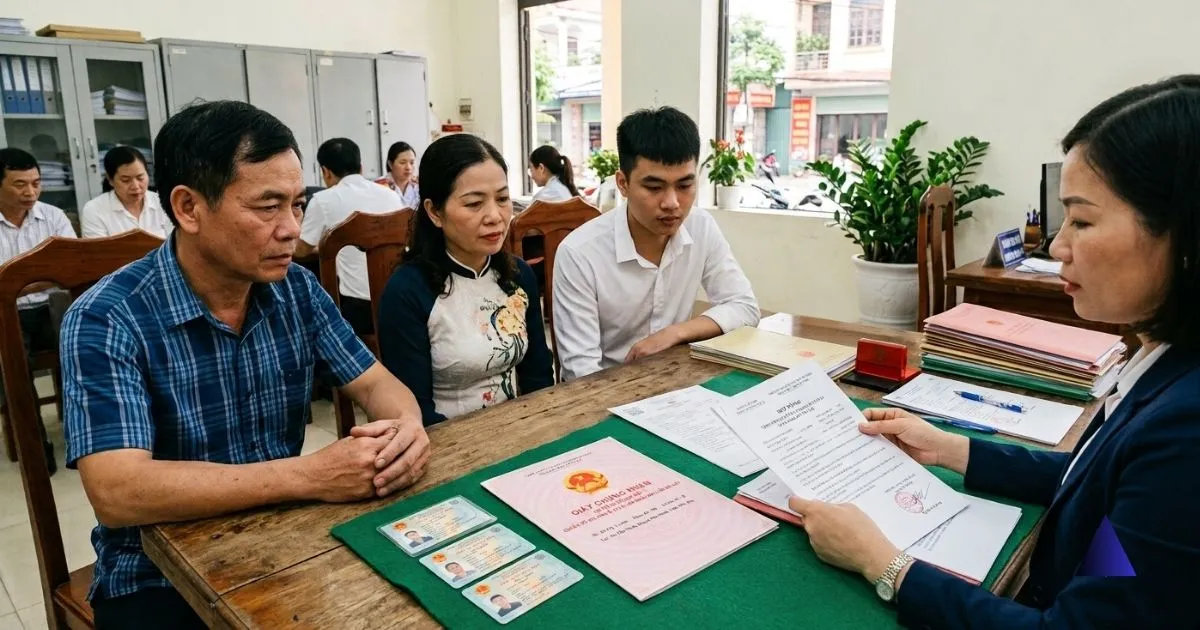Hồ sơ cần chuẩn bị để sang tên sổ đỏ cho con tại Phú Thọ