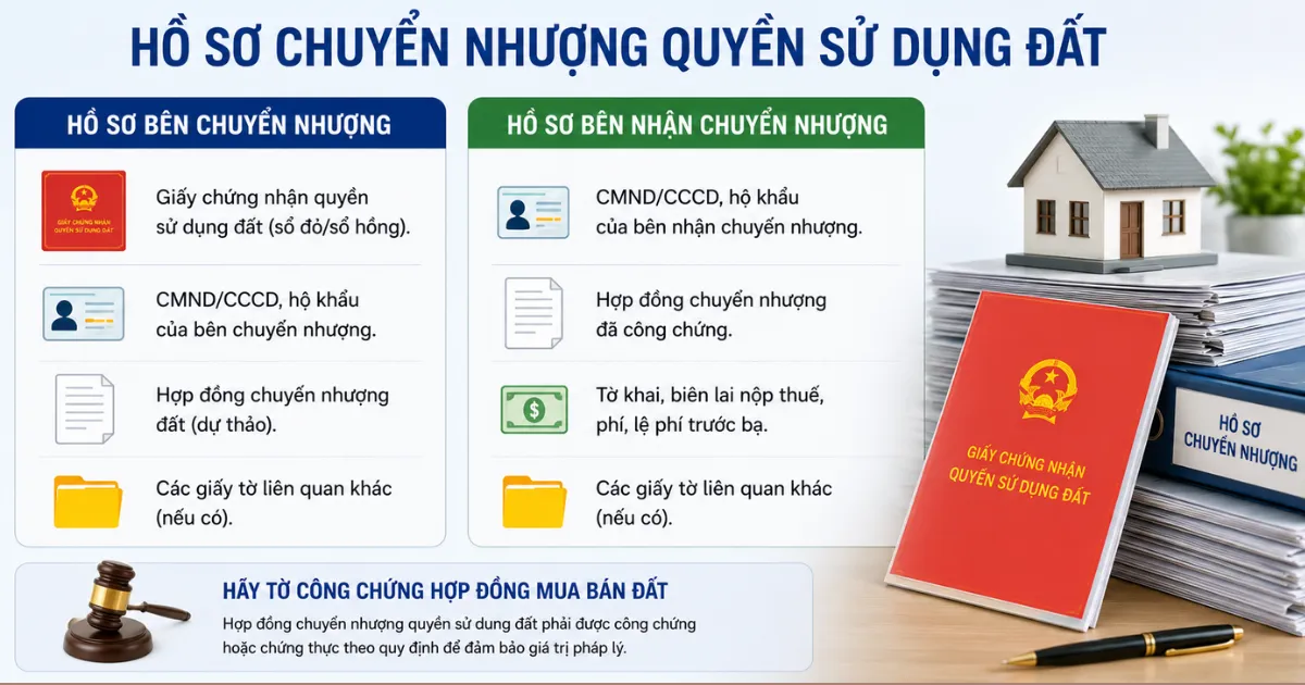 Hồ sơ chuyển nhượng quyền sử dụng đất