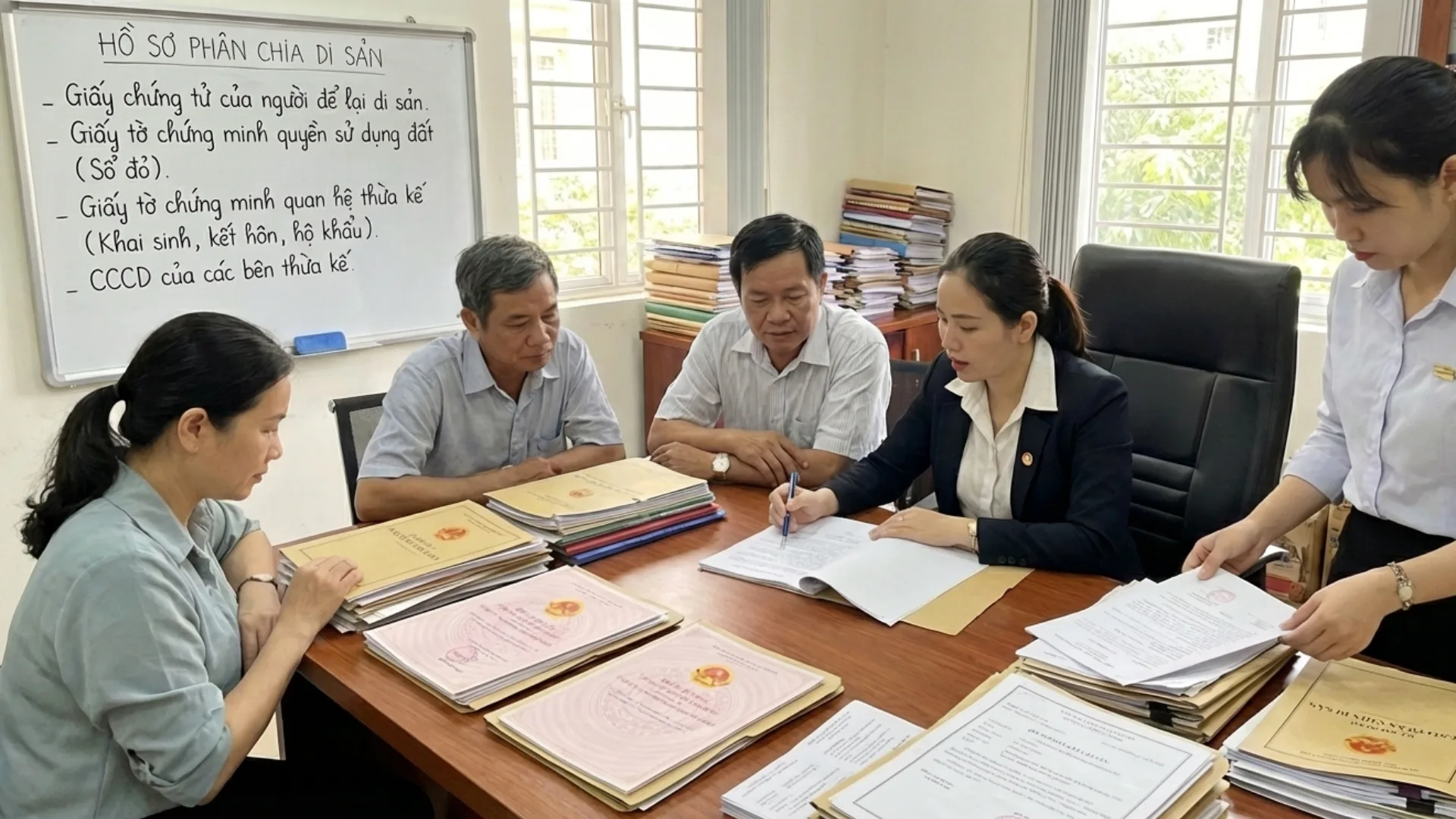 Hồ sơ nhận quyền thừa kế đất đai khi không có di chúc hợp pháp