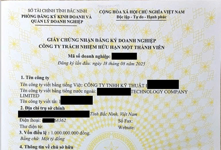 kết quả thủ tục thành lập công ty theo quy định pháp luật mới nhất