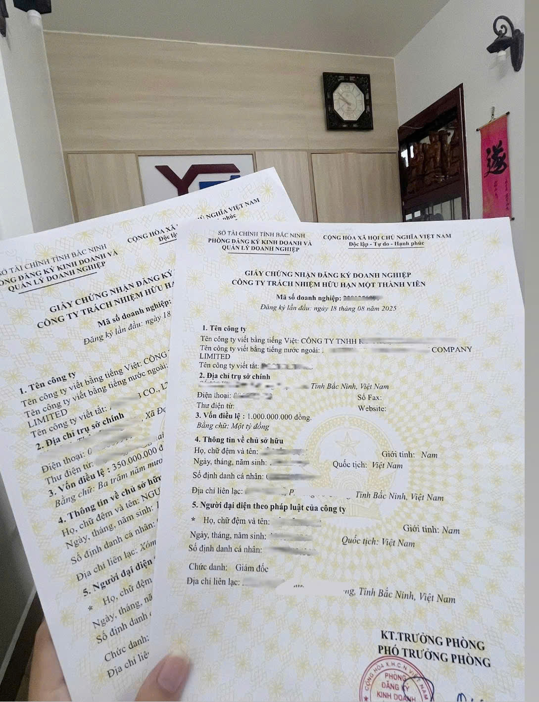 Kết quả dịch vụ thành lập công ty trọn gói