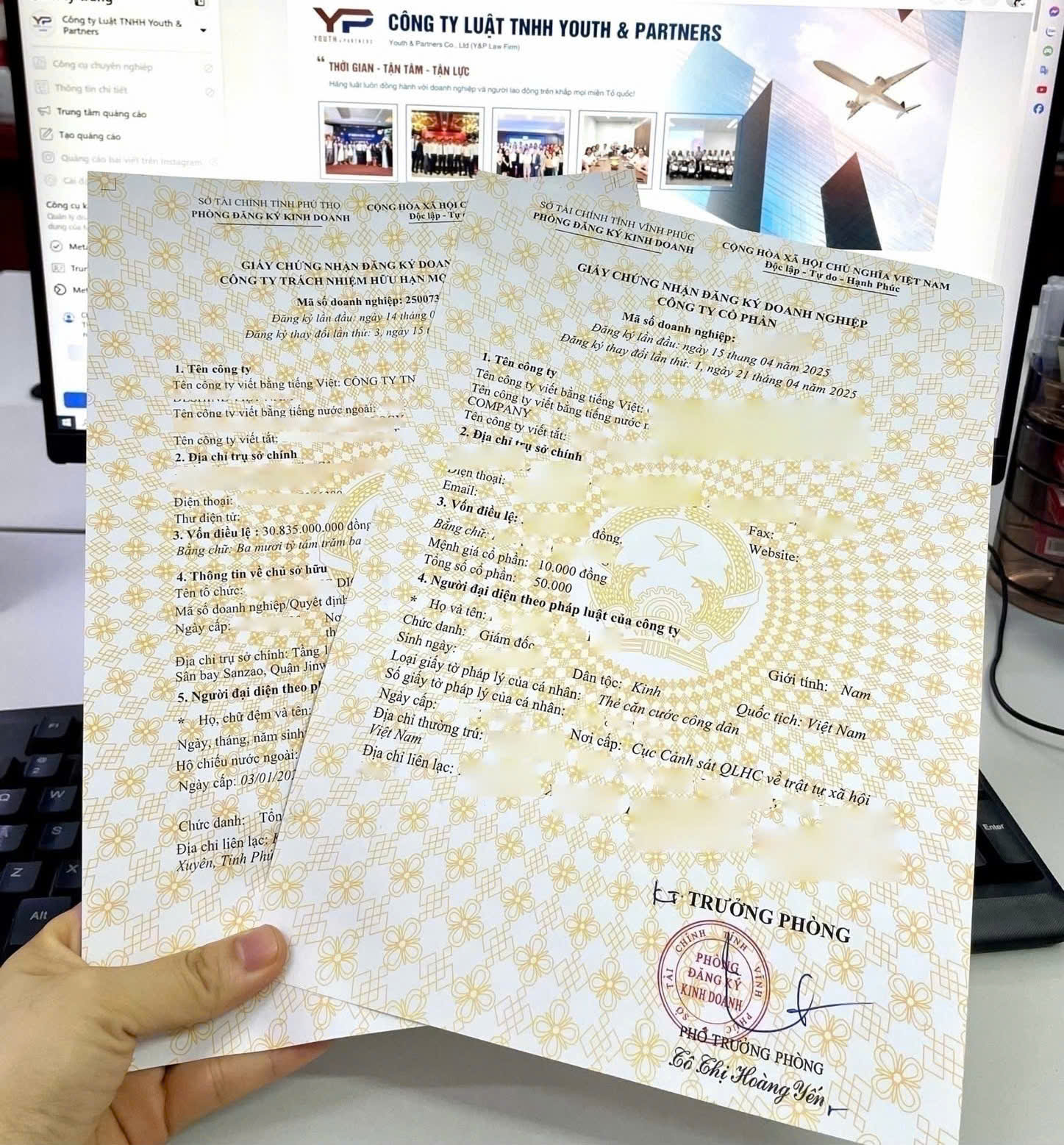 Kết quả sau khi sử dụng dịch vụ thành lập công ty tại Hải Phòng Kết quả sau khi sử dụng dịch vụ thành lập công ty tại Hải Phòng