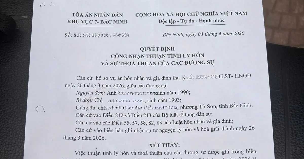 Kết quả vụ án ly hôn đơn phương nhưng được các bên hòa giải thuận tình