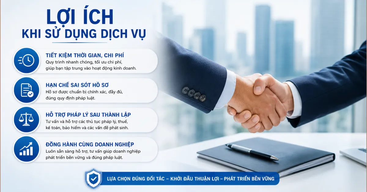 Lợi ích khi sử dụng dịch vụ thành lập công ty tại Hải Phòng