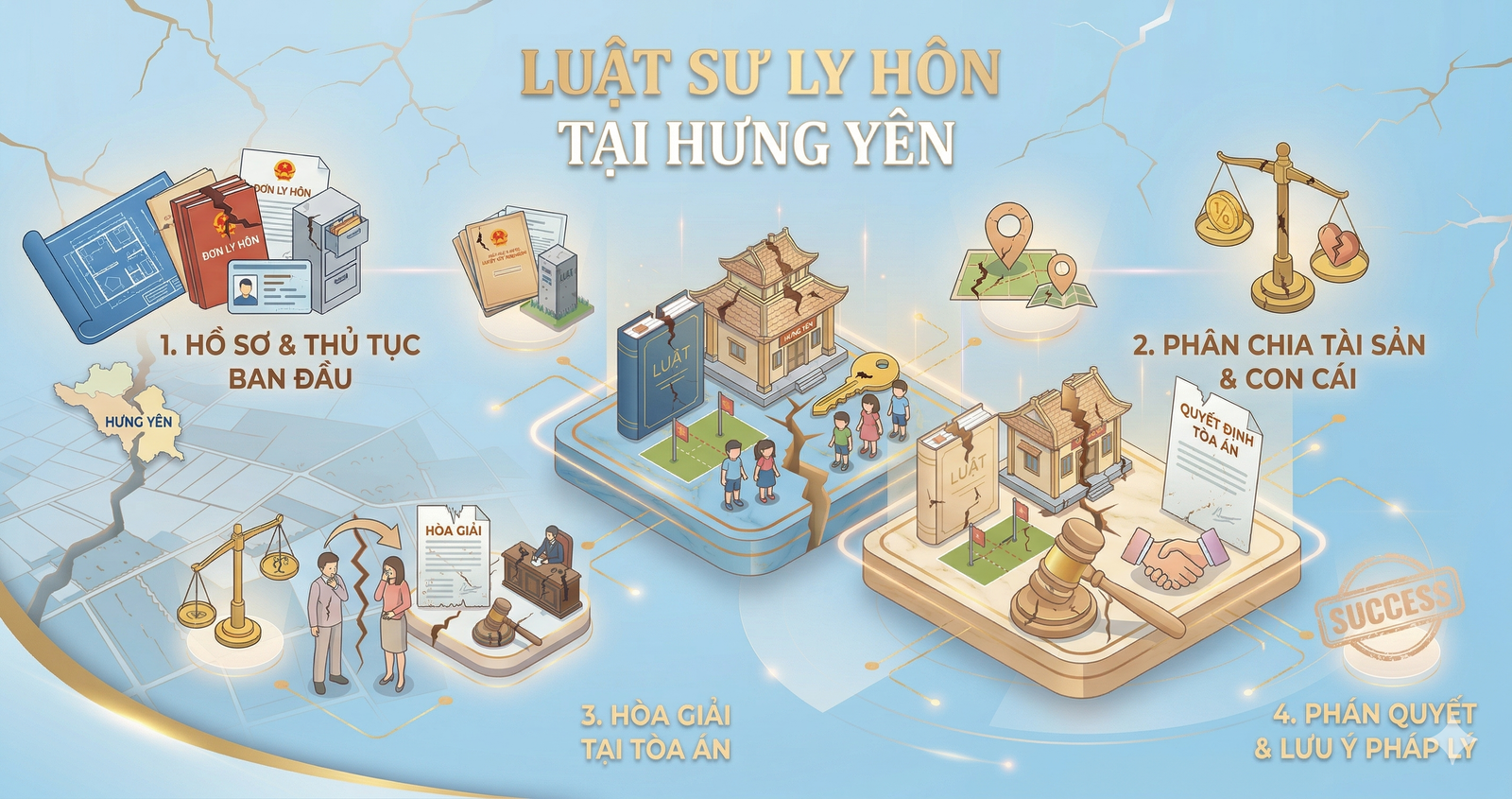 Luật sư ly hôn tại Hưng Yên: Thủ tục, chi phí và lưu ý