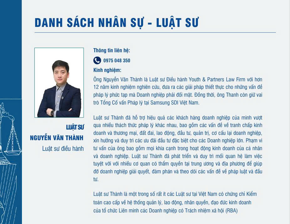 Luật sư Nguyễn Văn Thành nổi bật nhất trong danh sách luật sư uy tín tại tỉnh Phú Thọ