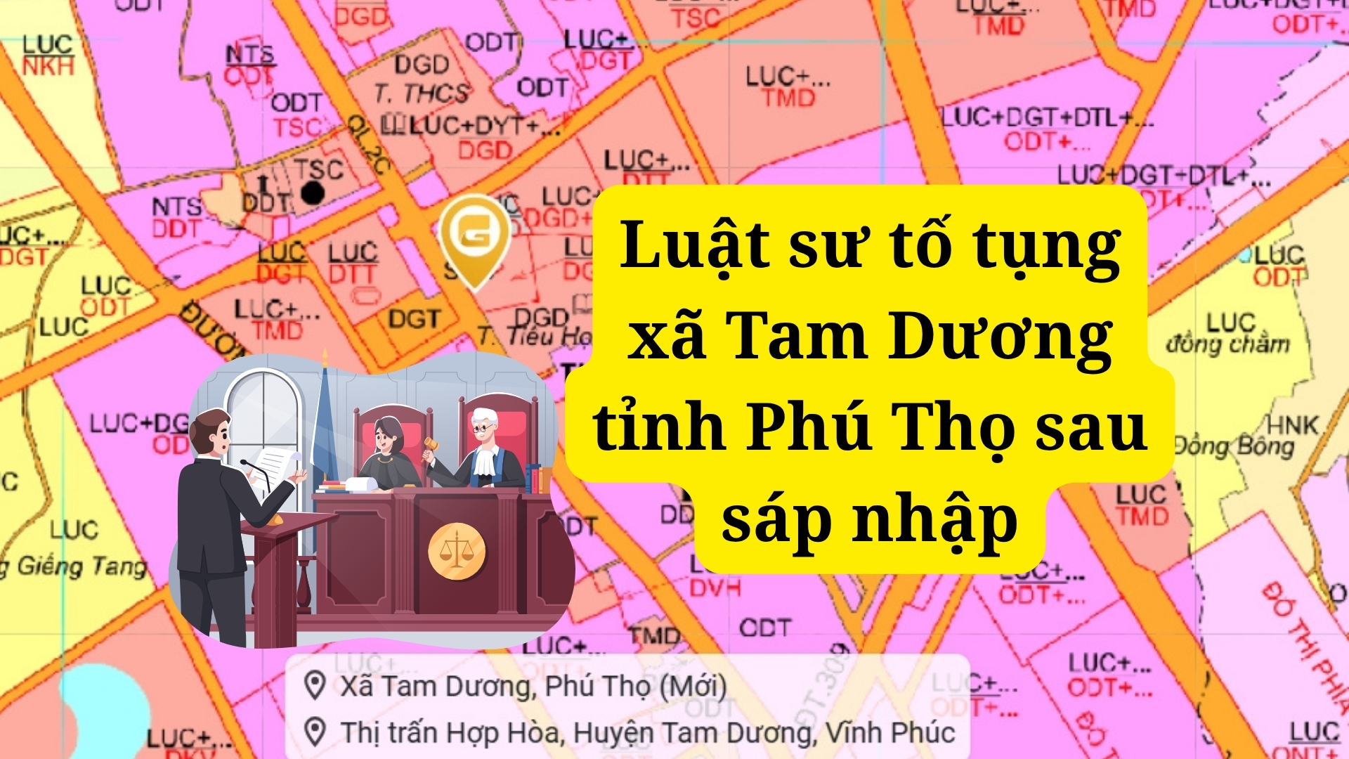 Luật sư tố tụng xã Tam Dương tỉnh Phú Thọ sau sáp nhập