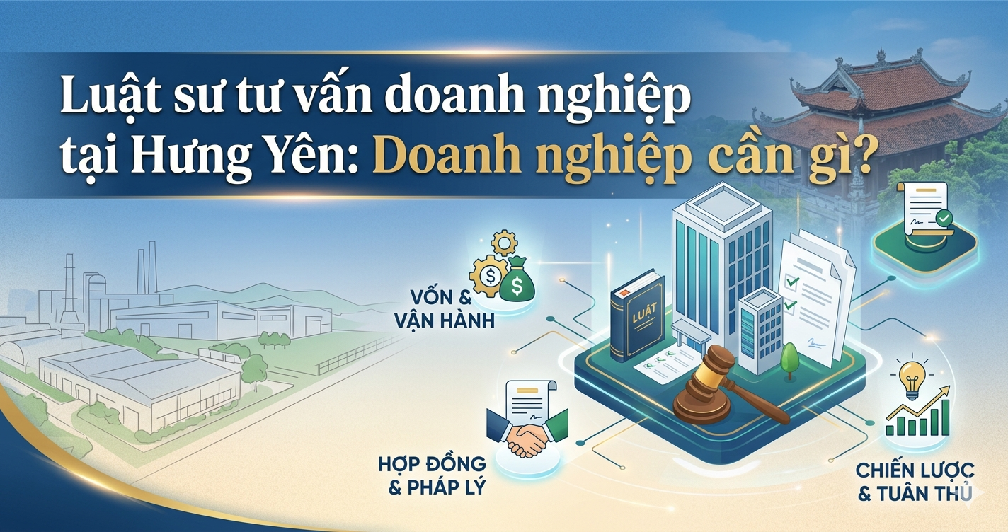 Luật sư tư vấn doanh nghiệp tại Hưng Yên: Doanh nghiệp cần gì?