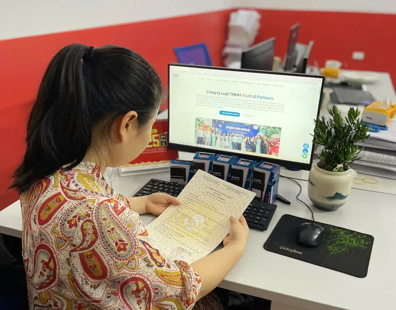 Y&P Law Firm nhận giấy phép đăng ký kinh doanh cho khách hàng