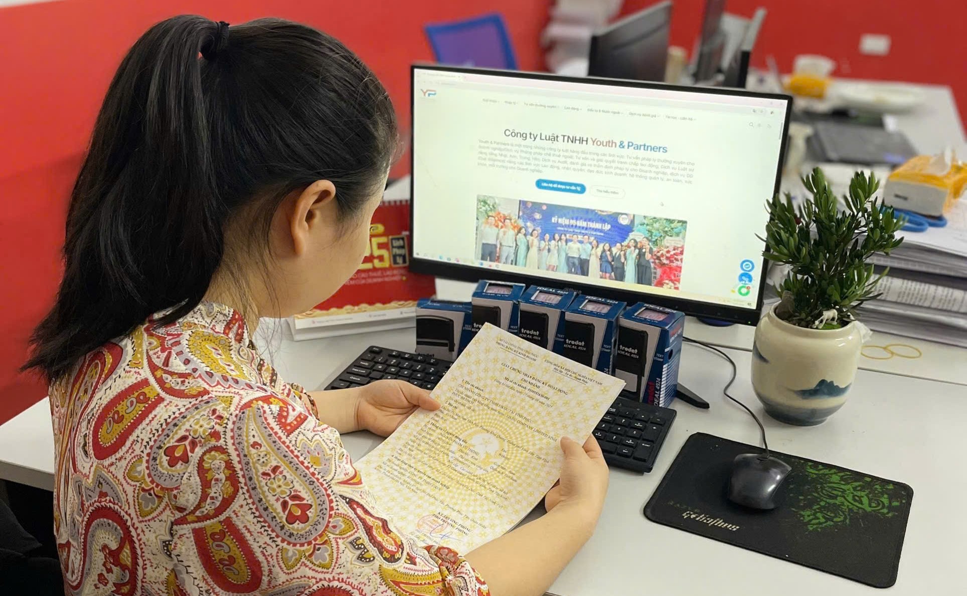 Luật sư Y&P nhận kết quả thành lập doanh nghiệp cho khách hàng