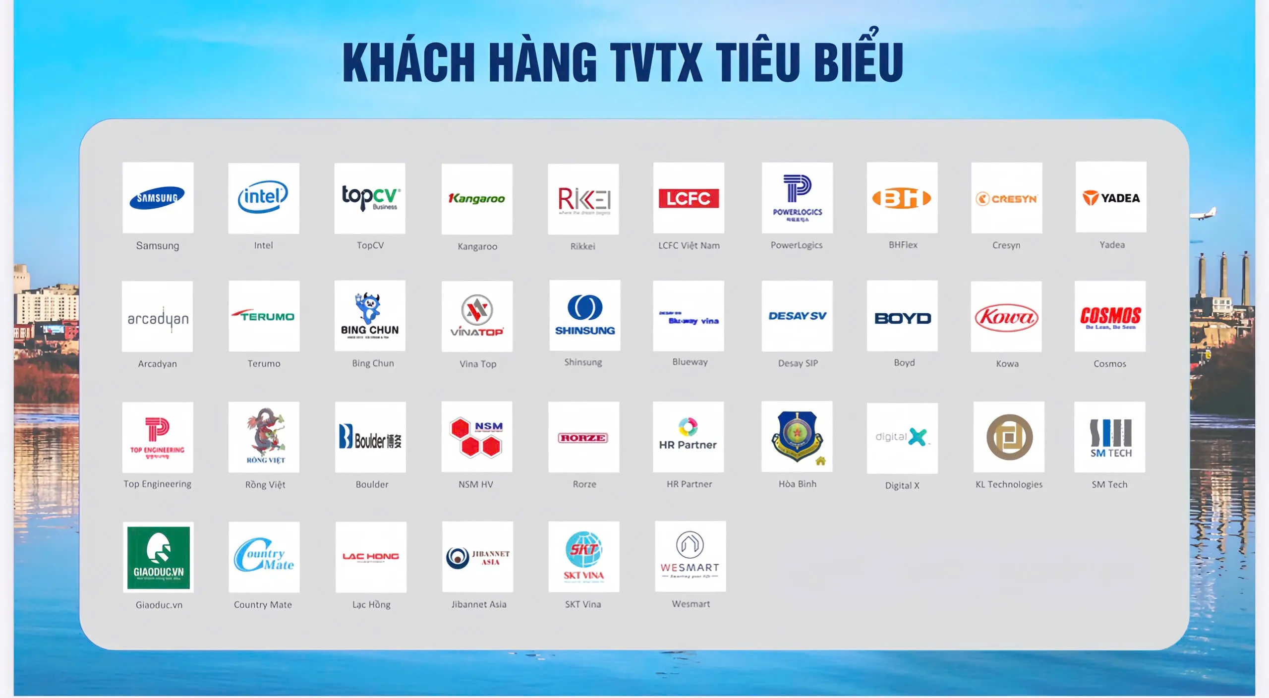 Một số khách hàng tiêu biểu sử dụng dịch vụ tư vấn thường xuyên tại YP Một số khách hàng tiêu biểu sử dụng dịch vụ tư vấn thường xuyên tại YP