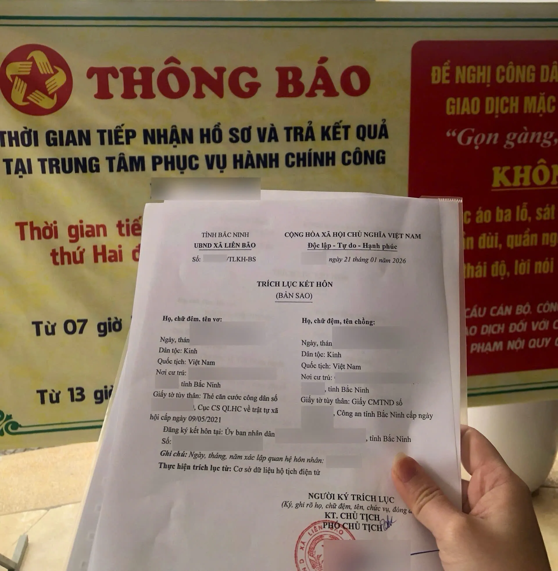 Quy trình tư vấn pháp luật - Hỗ trợ khách hàng xin lại trích lục đăng ký kết hôn