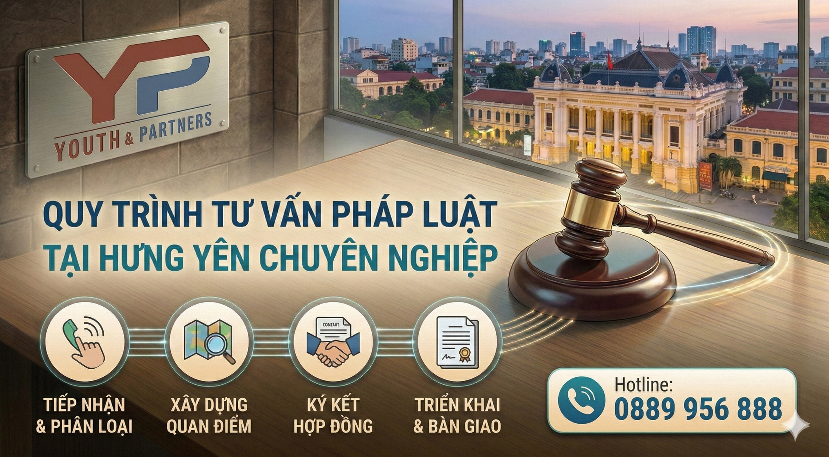 Quy trình tư vấn pháp luật tại Hưng Yên giúp khách hàng hiểu rõ quyền lợi, nghĩa vụ hợp pháp của mình. Liên hệ hotline 0889956888 để được tư vấn, hỗ trợ ngay.