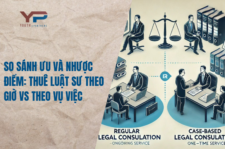so sánh ưu và nhược điểm: thuê luật sư theo giờ vs theo vụ việc