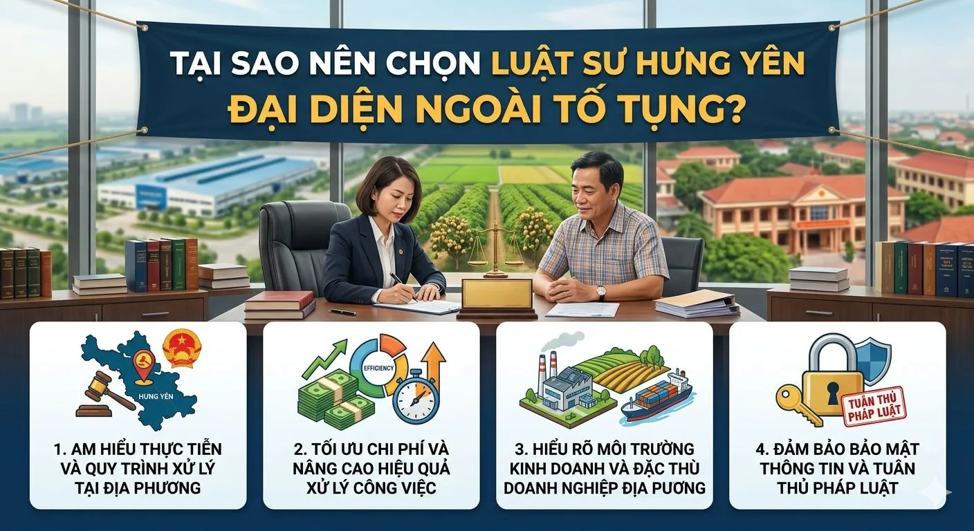 Tại sao nên chọn dịch vụ Luật sư Hưng Yên đại diện ngoài tố tụng