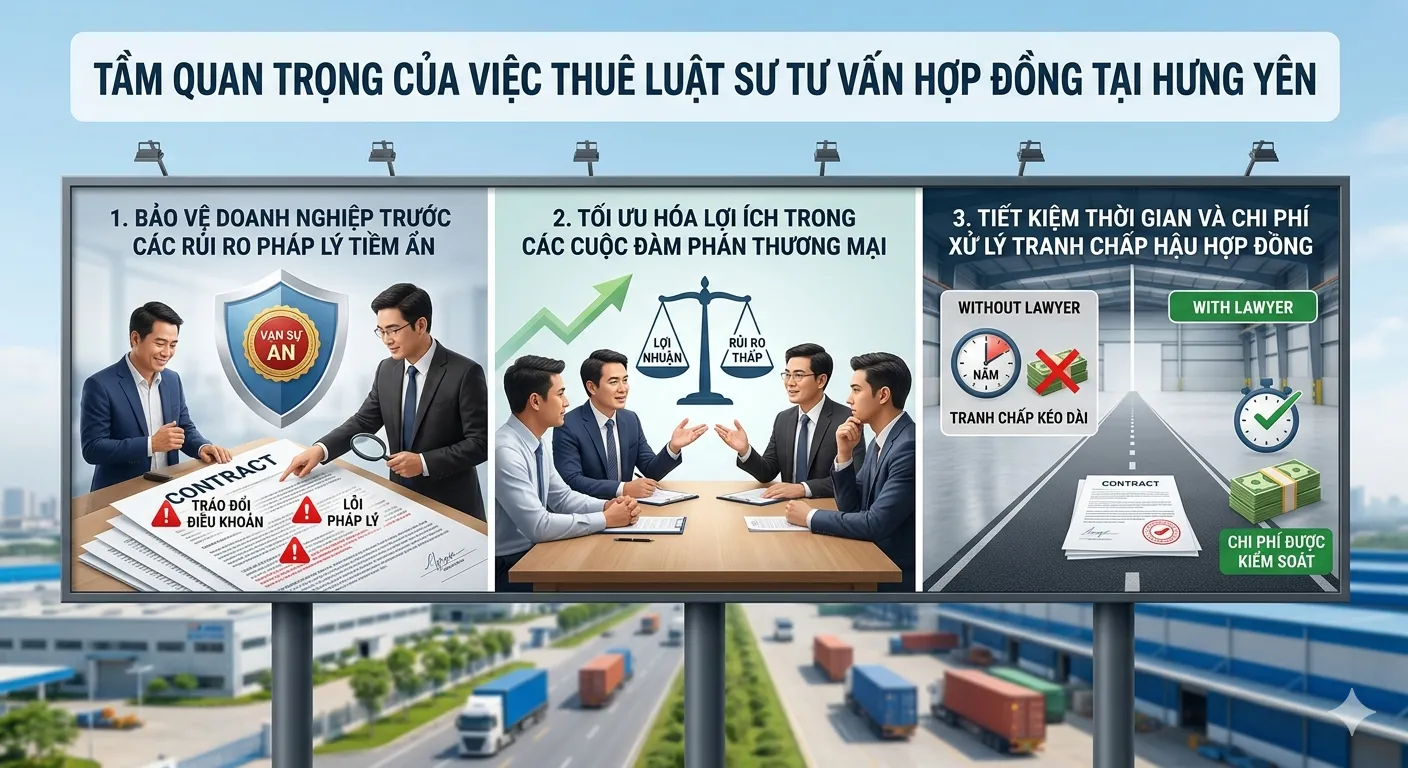 Tầm quan trọng của dịch vụ luật sư tư vấn Hợp đồng tại Hưng Yên