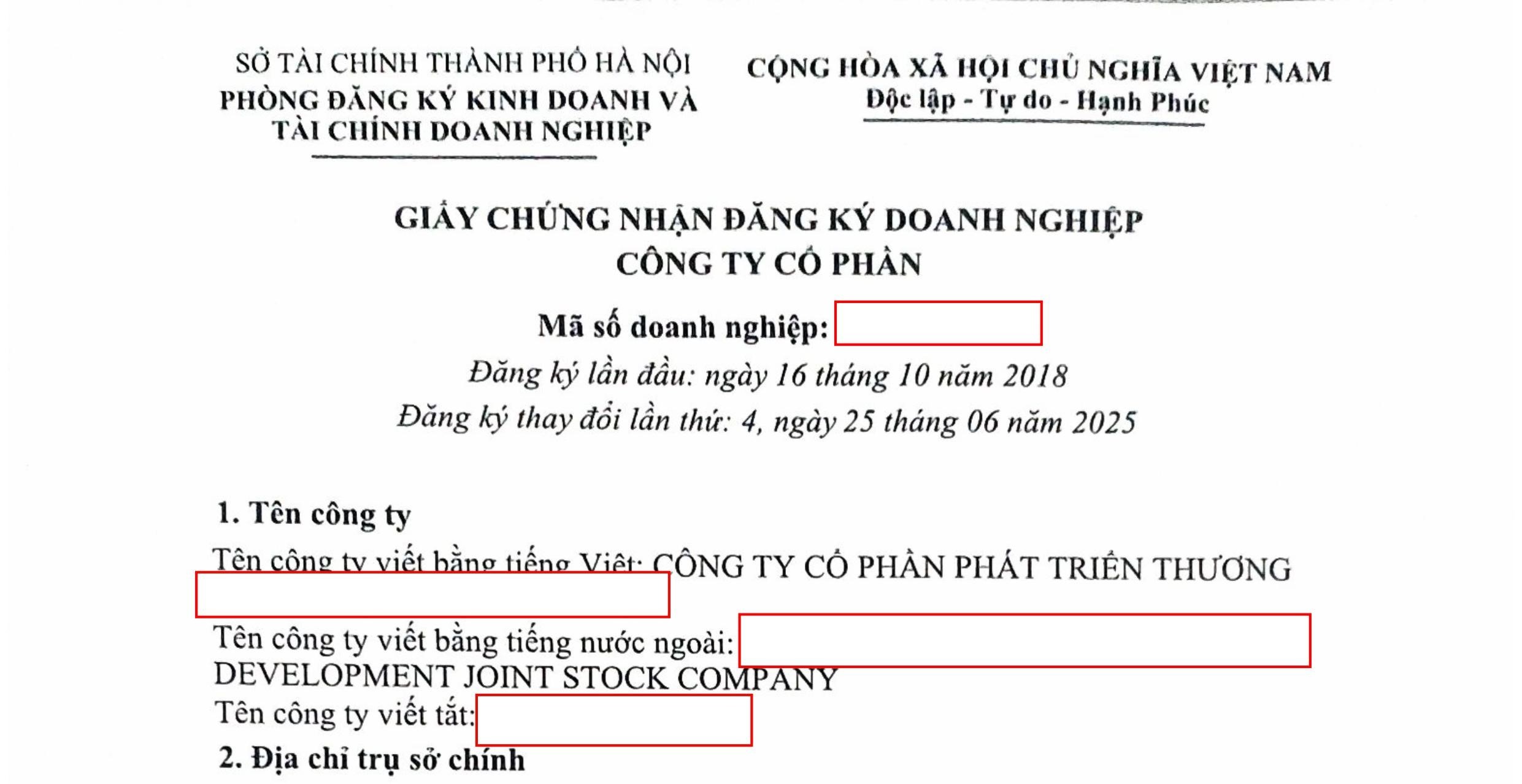 thành lập doanh nghiệp tại phường giảng võ