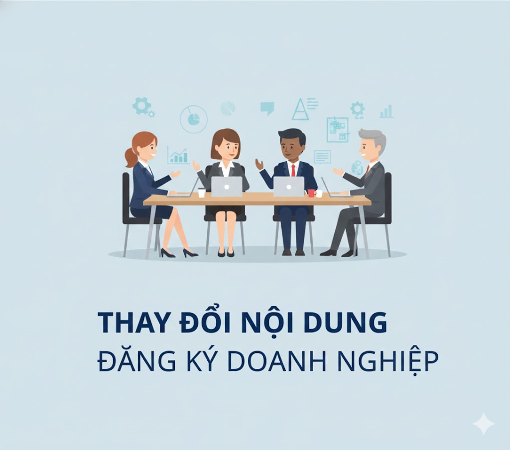 Các trường hợp thay đổi nội dung đăng ký doanh nghiệp
