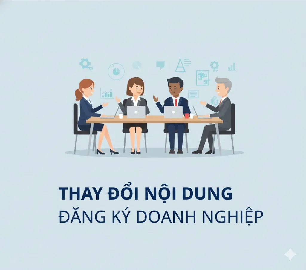 Các trường hợp thay đổi nội dung đăng ký doanh nghiệp
