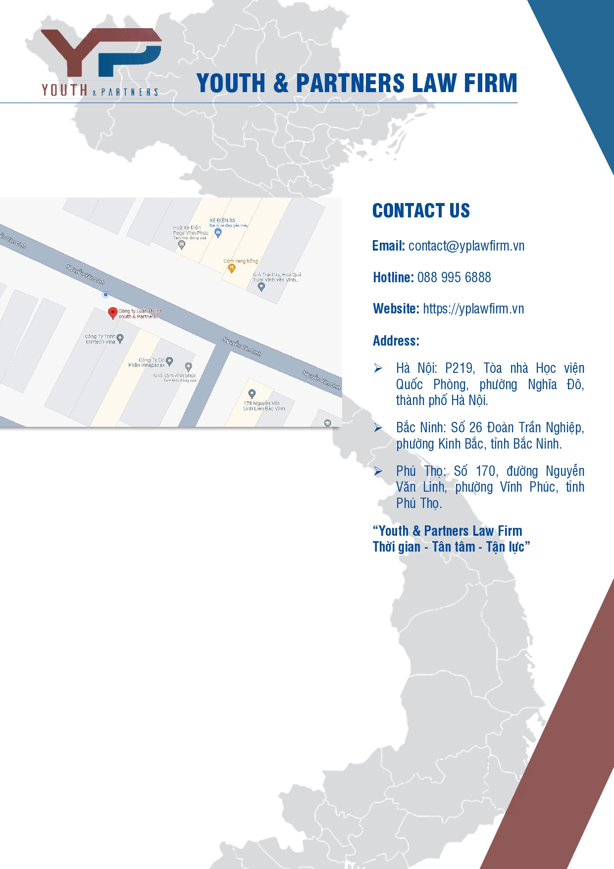 Thông tin liên hệ dịch vụ luật sư 