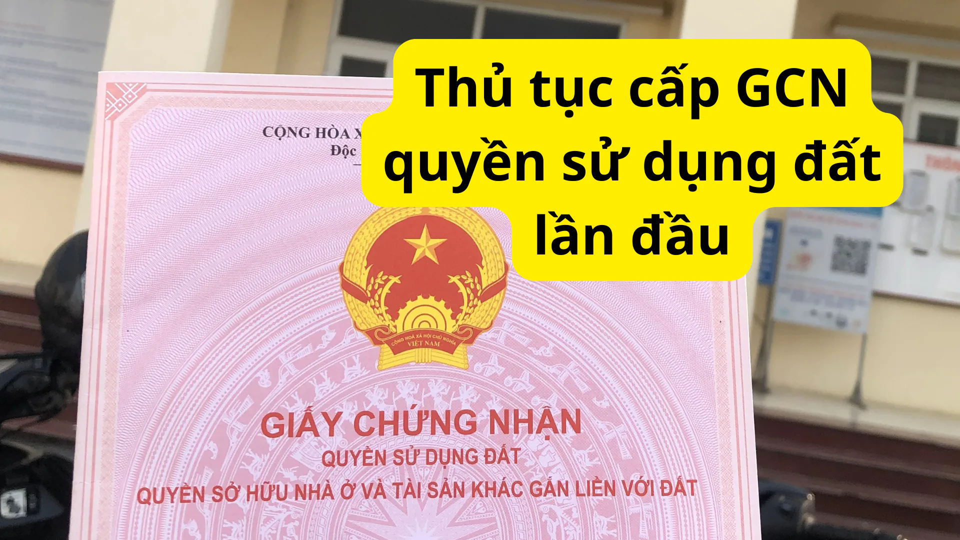Thủ tục cấp GCN quyền sử dụng đất lần đầu tại phường Vĩnh Phúc
