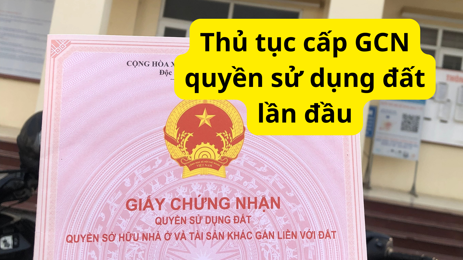 Thủ tục cấp GCN quyền sử dụng đất lần đầu tại phường Vĩnh Phúc