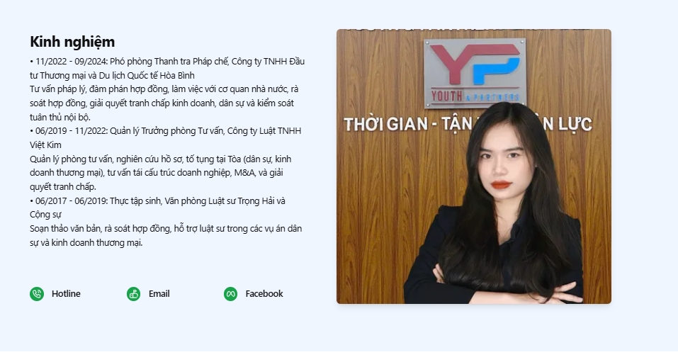 Top 5 luật sư tại phường Nông Trang- Luật sư Nguyễn Minh Anh