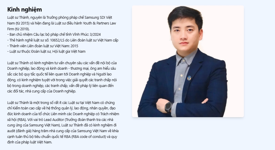 Top 5 luật sư tại phường Nông Trang- Luật sư Nguyễn Văn Thành