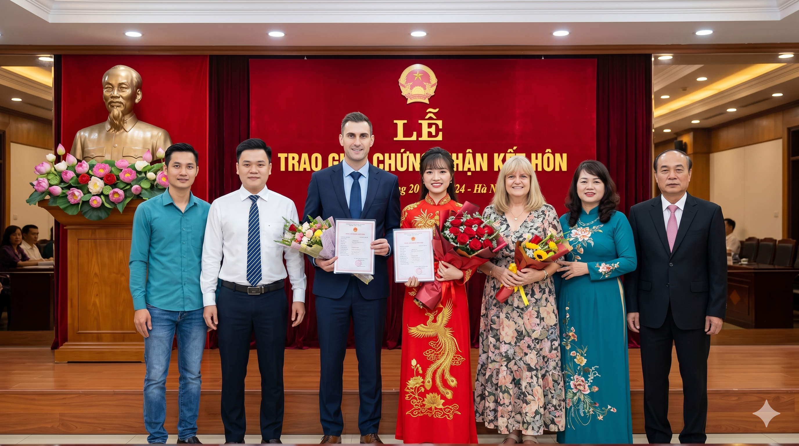 Trả giấy chứng nhận đăng ký kết hôn với người nước ngoài