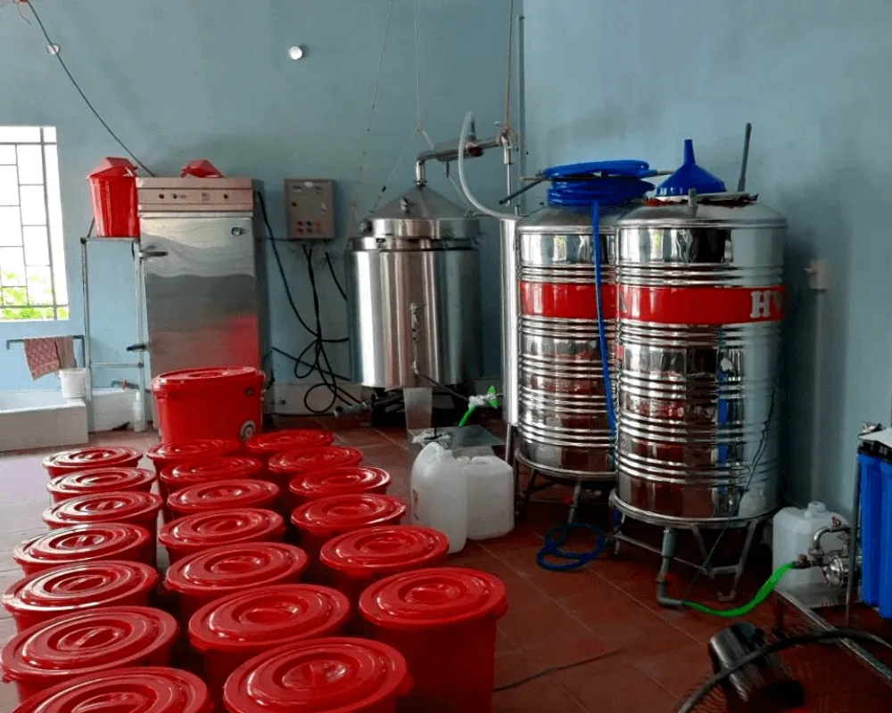 Trang thiết bị cơ sở để xin giấy phép sản xuất rượu thủ công