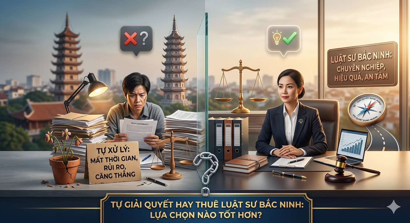 Nên tự giải quyết tranh chấp hay thuê luật sư Bắc Ninh? Phân tích chi tiết chi phí thực tế, rủi ro pháp lý và kinh nghiệm lựa chọn đơn vị uy tín nhất năm 2026.