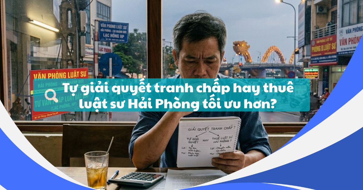 Giải quyết tranh chấp tự thân hay thuê luật sư Hải Phòng tối ưu hơn? Y&P Law Firm phân tích rủi ro pháp lý, giúp bạn bảo vệ quyền lợi và tiết kiệm chi phí.