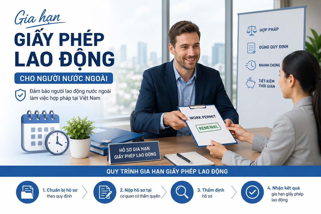 Doanh nghiệp cần lưu ý gì khi gia hạn giấy phép lao động cho người nước ngoài tại Bắc Ninh? Cập nhật quy định và hồ sơ mới nhất