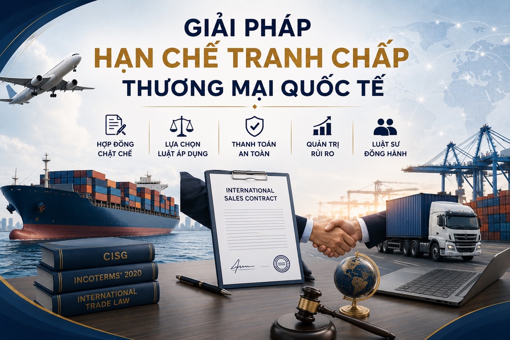Tìm hiểu các giải pháp hạn chế tranh chấp hợp đồng thương mại quốc tế, giúp doanh nghiệp phòng ngừa rủi ro pháp lý và bảo vệ quyền lợi trong giao dịch xuyên biên giới.
