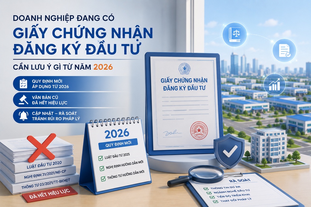 Giấy chứng nhận đăng ký đầu tư: Những thay đổi cần lưu ý năm 2026